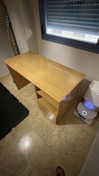 Escritorio madera 2 cajones
