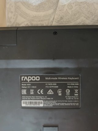 Teclado Rapoo K820 Negro