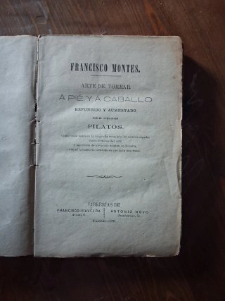 Libro El arte de torear a pie y a caballo