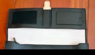 Maletín de piel negro Trujillo