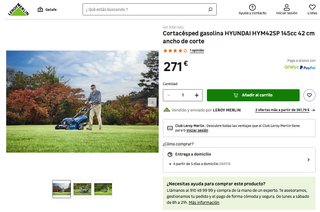 Cortacésped Gasolina Hyundai HYM42SP