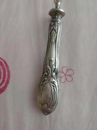 Cucharón antiguo de plata
