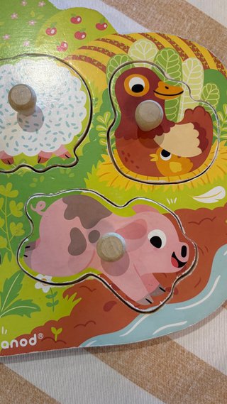Janod Puzzle Granja 6 Piezas