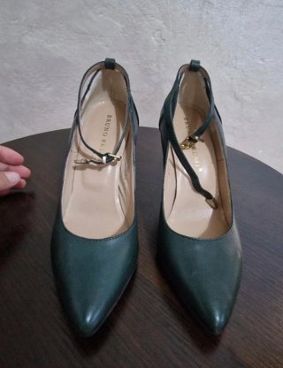 Décolleté Bruno Premi Pelle Verde Tg 36