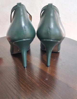 Décolleté Bruno Premi Pelle Verde Tg 36