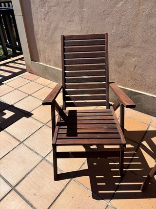 2 Sillas de Madera Taca para Jardín