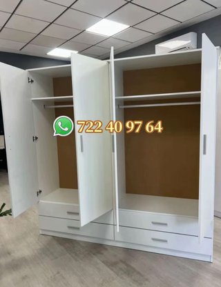 OFERTA Armario blanco de madera 2mx2m