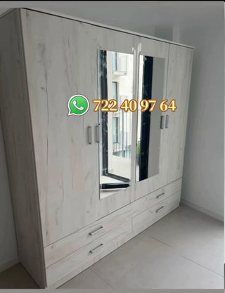 OFERTA Armario blanco de madera 2mx2m