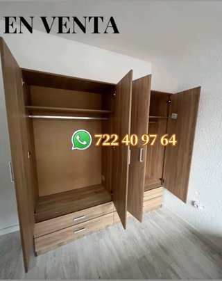OFERTA Armario blanco de madera 2mx2m