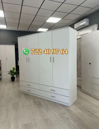 OFERTA Armario blanco de madera 2mx2m