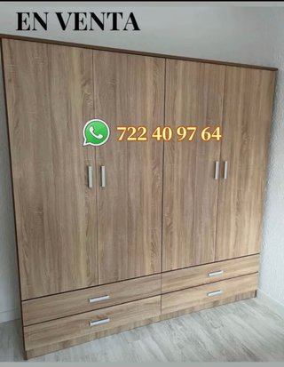 OFERTA Armario blanco de madera 2mx2m