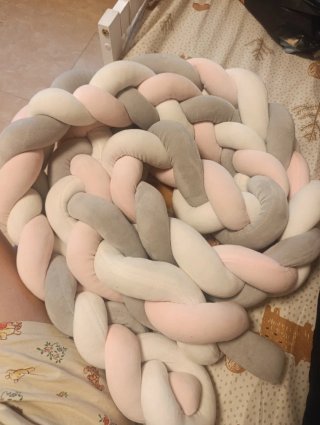 Trenza cuna/cama bebé multicolor
