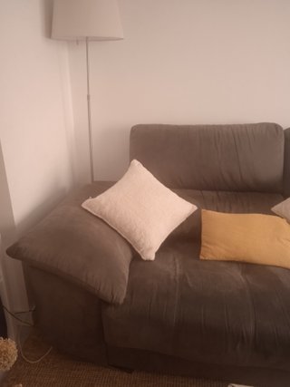 Sofá Chaiselongue Gris Tela
