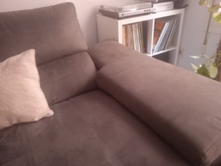 Sofá Chaiselongue Gris Tela