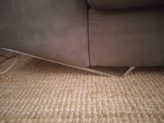 Sofá Chaiselongue Gris Tela