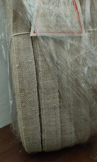 Nastri Pura Canapa Colore Naturale Vintage 5 Pezzi
