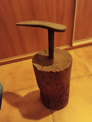 Horma para zapatos de madera y metal