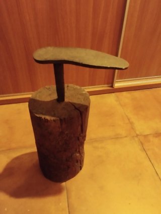 Horma para zapatos de madera y metal