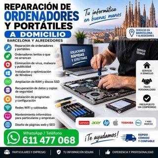 Reparación de ordenadores a domicilio