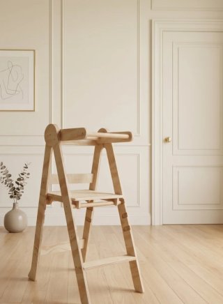 Torre di apprendimento in legno pieghevole Montessori per bambini