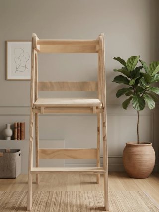 Torre di apprendimento in legno pieghevole Montessori per bambini