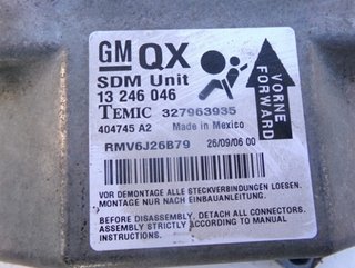 13 246 046 centralita airbag opel zafira 1.9 98423