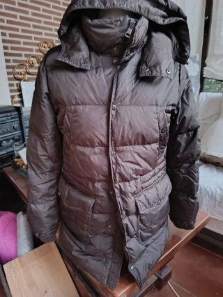 Plumas abrigo cazadora Moncler Marrón