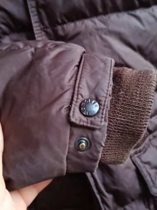 Plumas abrigo cazadora Moncler Marrón