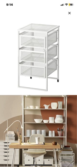 Cajonera Ikea Lennart metal