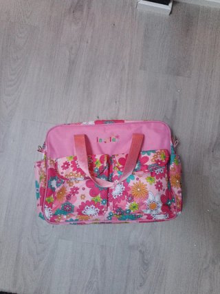 Bolso infantil flores rosa