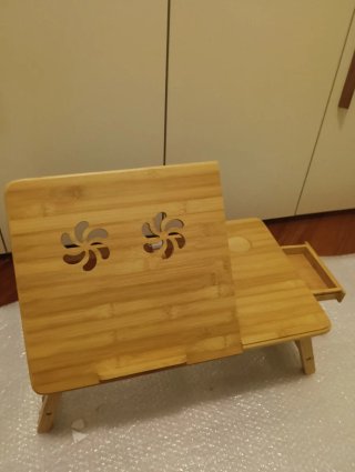 Tavolino porta PC in bambù pieghevole