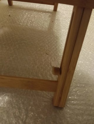 Tavolino porta PC in bambù pieghevole