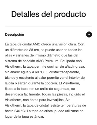 Tapa AMC 28cm