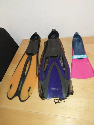 Aletas de natación varias tallas