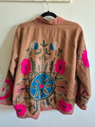 Chaqueta Boho Bordada Talla única