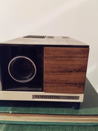 Proyector Diapositivas Antiguo Madera