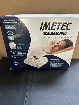 Manta calientacamas Imetec