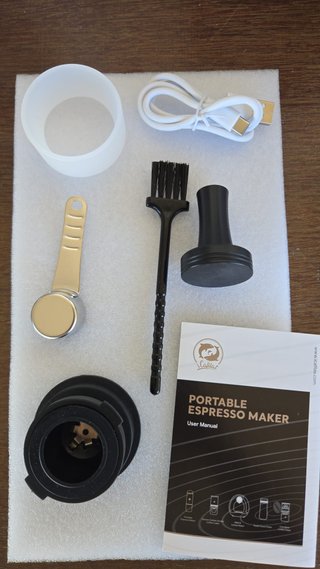 Cafetera Espresso Portátil 2 en 1 Negra