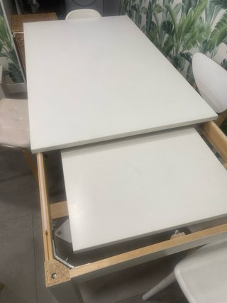 Mesa extensible cocina + 4 sillas IKEA