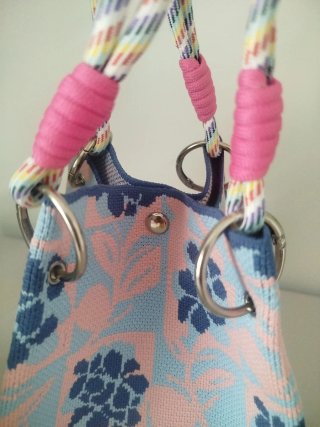 Bolso cubo estampado