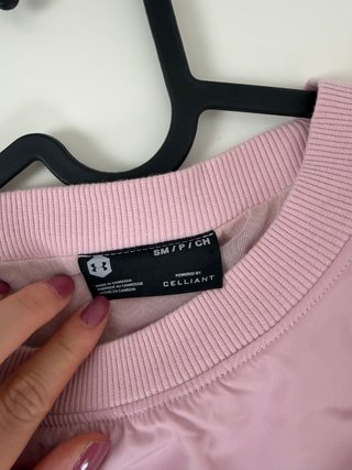 Felpa Under Armour RUSH CELLIANT rosa S