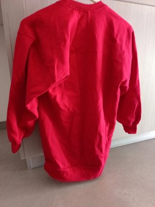 Maglione rosso unisex taglia unica