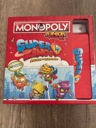 Monopoly Junior Super Zings Juego de Mesa