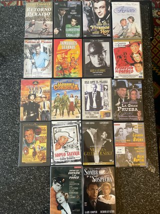 Lote 18 DVDs Gary Cooper Clásicos(B26)