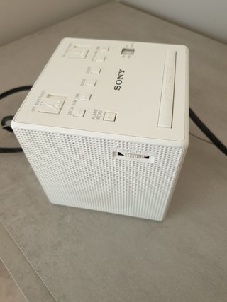Radio Despertador Sony Blanco
