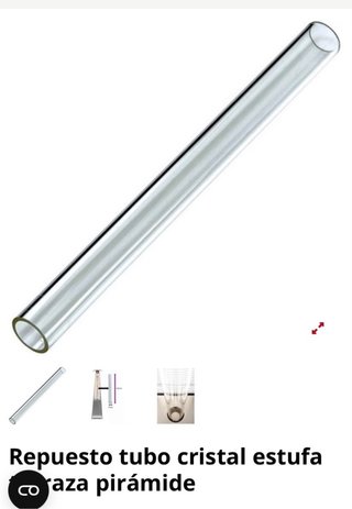 Tubo cristal estufa pirámide