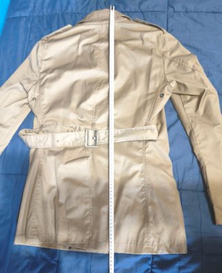 Chaqueta gabardina entretiempo beige