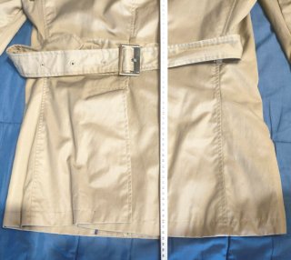 Chaqueta gabardina entretiempo beige