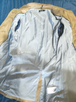 Chaqueta gabardina entretiempo beige