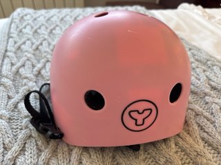 Casco rosa Yvolution niña